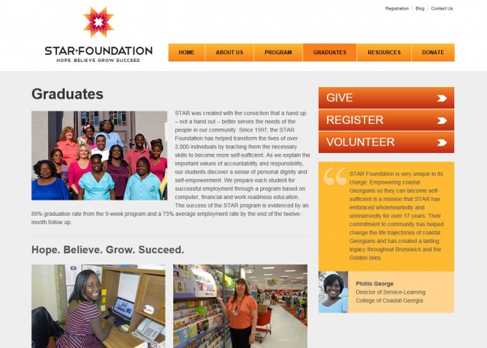 STAR Foundation internal page