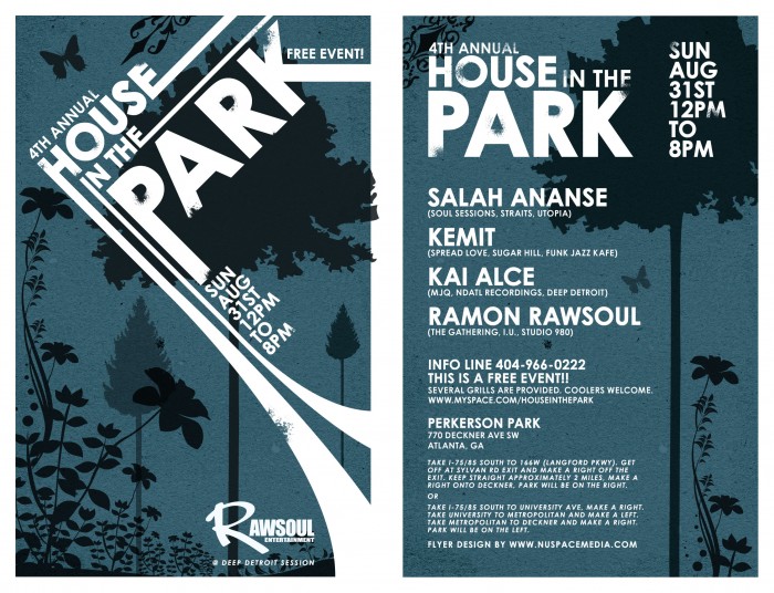 4th Annual House in the Park Flyer