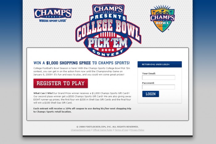 2008 College Bowl Pick 'em Contest