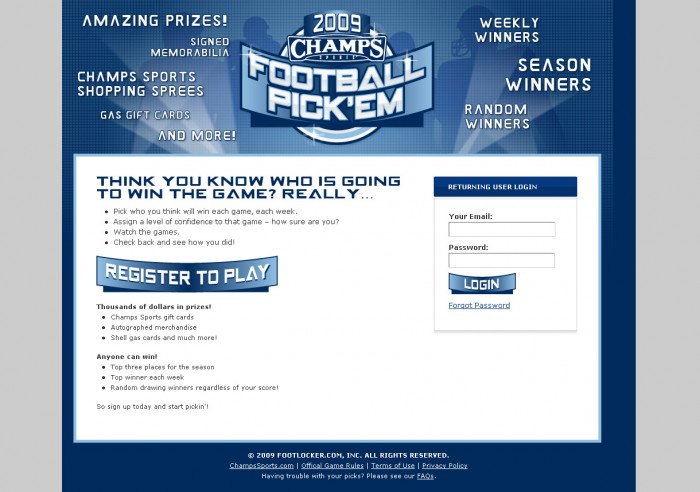 2009 College Bowl Pick 'em Contest