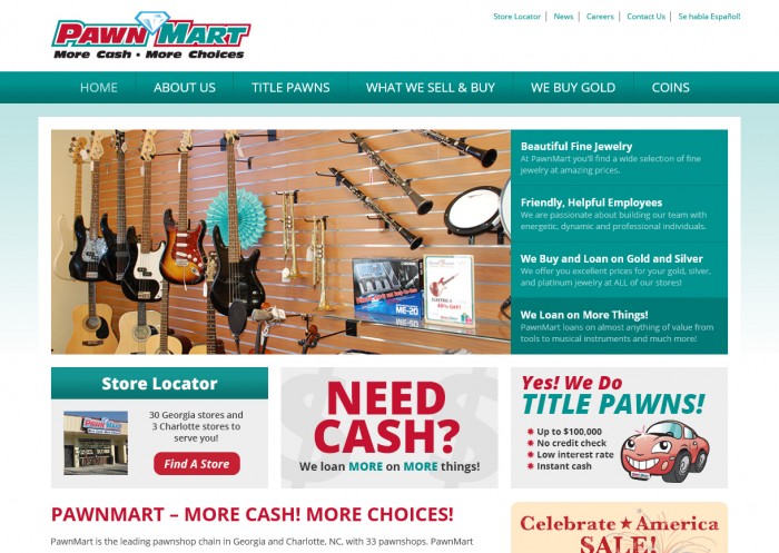 PawnMart Homepage